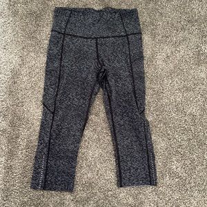 EUC Lululemon Fast and Free Crop